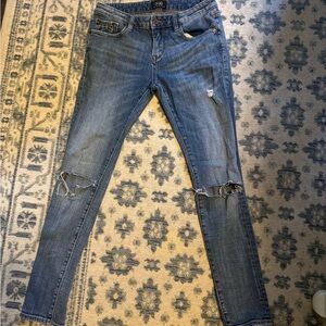 D-ID Ripped Skinny Jeans in Blue